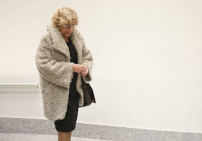 Manuela Carmena, en el pleno celebrado el pasado lunes.