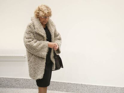 Manuela Carmena, en el pleno celebrado el pasado lunes.