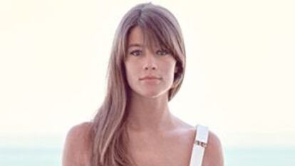 La modelo y actriz francesa Françoise Hardy.