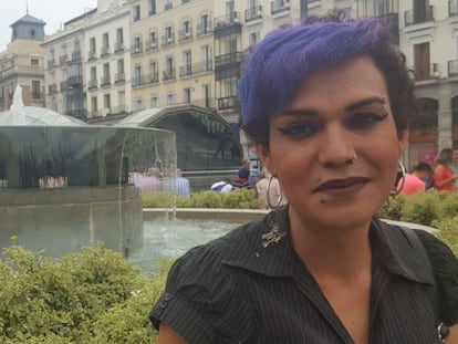 Victoria G&oacute;mez, mujer transexual agredida en Madrid. 