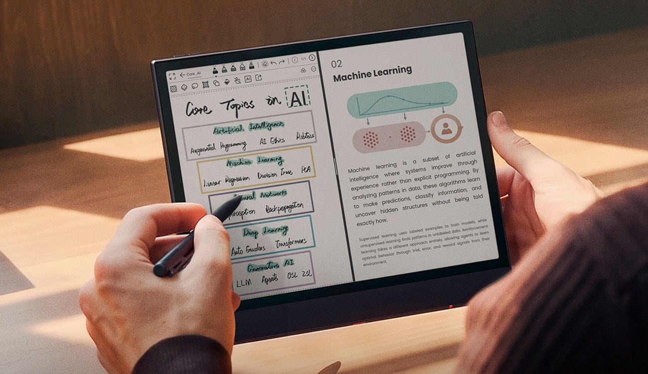Boox presenta tres nuevos dispositivos con pantalla eInk: dos cuadernos digitales y un eReader