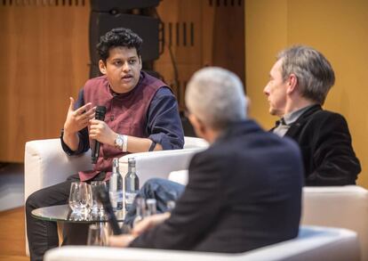 Haitanya Tamhane, discípulo de la Iniciativa Artística Rolex, en uno de los actos celebrados en el Fin de Semana de las Artes Rolex en Berlín. (Foto: Rolex)