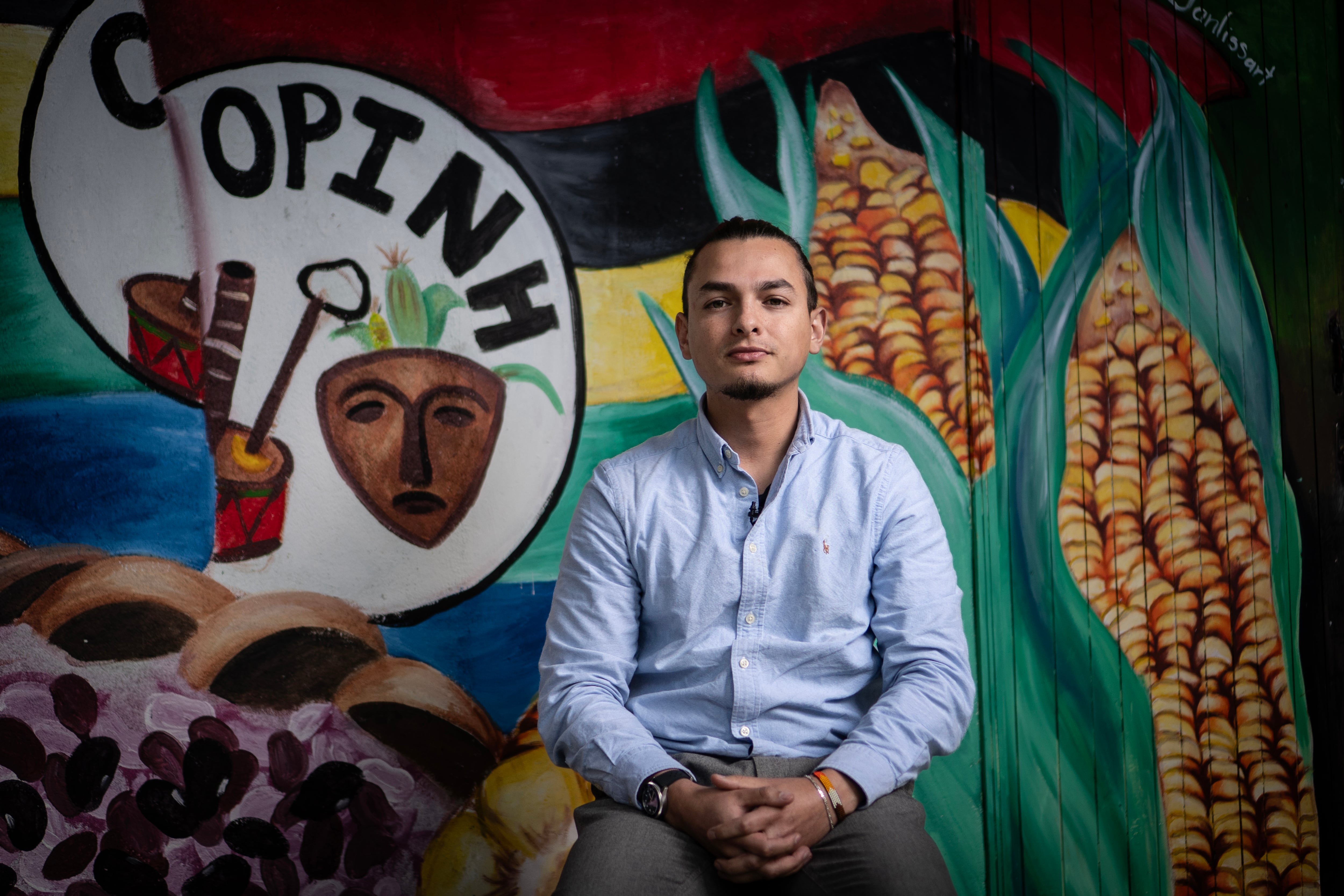 Camilo Bermúdez, integrante de la Comisión Ejecutiva del Copinh.