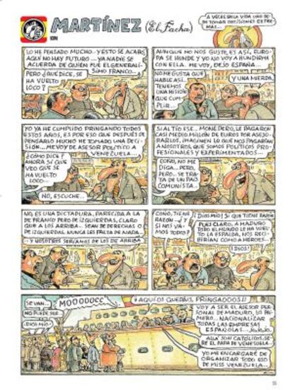 Última historieta de Martínez El Facha, publicada el 11 de marzo de 2015.