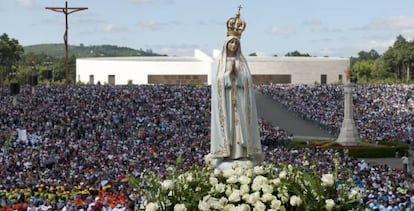 O santuário de Fátima.