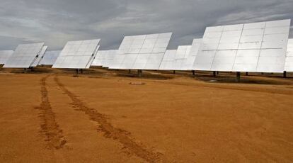 Vista de una planta solar en Espa&ntilde;a.