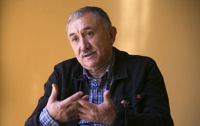 Josep Mar&iacute;a &Aacute;lvarez, durante la entrevista.