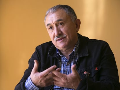 Josep Mar&iacute;a &Aacute;lvarez, durante la entrevista.