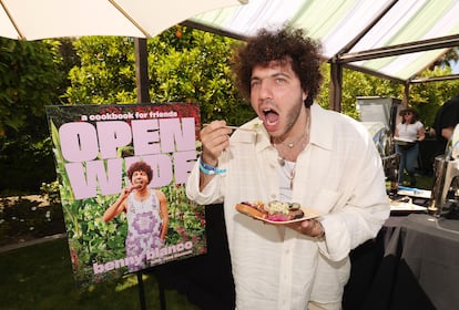 Benny Blanco presents his cookbook in Palm Springs, California, on April 13, 2024. 