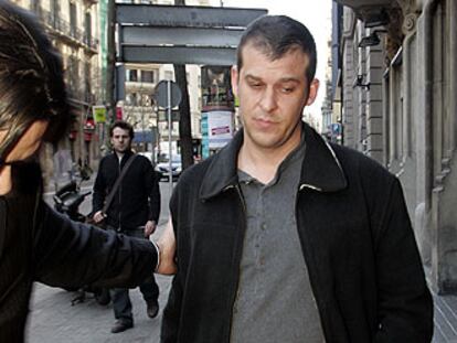 El empresario Juan Antonio Salguero, el pasado lunes al salir de la Audiencia de Barcelona.