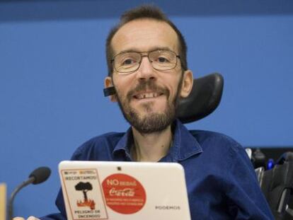 Pablo Echenique, el pasado d&iacute;a 26 en Zaragoza.