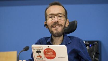 Pablo Echenique, el pasado d&iacute;a 26 en Zaragoza.