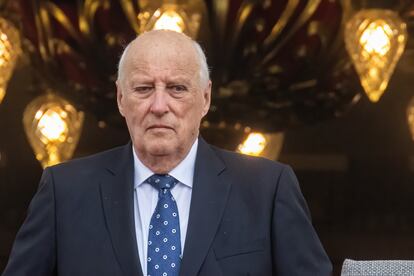 El rey Harald de Noruega, el 20 de junio de 2023 durante un acto en Oslo.