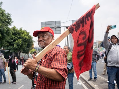 Protesta de la CNTE en Ciudad de México, el 3 de junio.