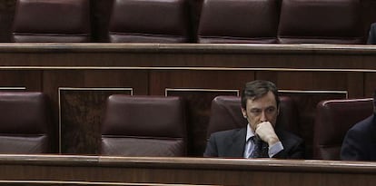 Rafael Hernando, en el Congreso de los Diputados.