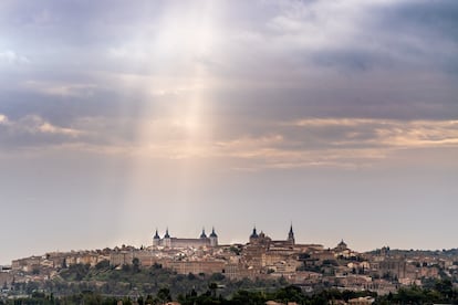 Vista de Toledo bajo el cielo nublado de otoño, el pasado día 24.