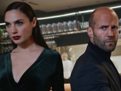 Gal Gadot y Jason Statham en el anuncio de Wix.