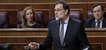 El presdente del Gobierno, Mariano Rajoy, este miércoles.