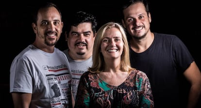 Desde a esquerda: Nelito Fernandes, Leonardo Lanna, Martha Mendonça e Marcelo Zorzanelli