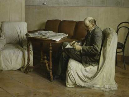 <i>Lenin en el Smolni, 1930, </i><b>de Isaak Brodski (1883-1939), obra perteneciente al Museo Histórico Estatal de Moscú.</b>