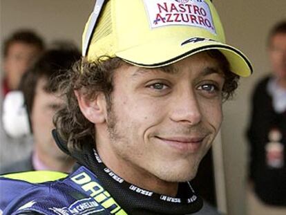 Valentino Rossi, tras uno de sus triunfos.