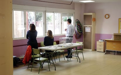 Jornada electoral colegio Marques de Suanzes.