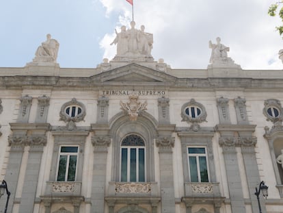 Fachada del Tribunal Supremo, en Madrid