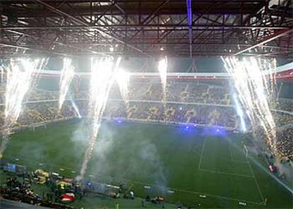 El nuevo estadio de Aveiro, el día de su inauguración.