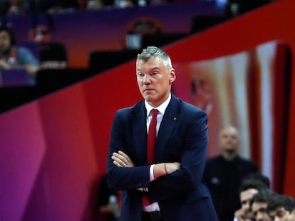 Jasikevicius, durante el partido ante el Mónaco.