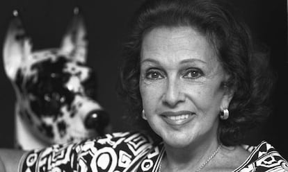 Amparo Rivelles, pictured in her Madrid home in 1994.