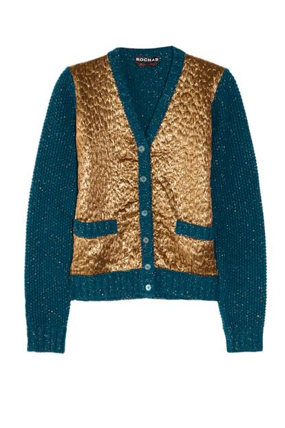 Chaqueta de punto con lamé, de Rochas para Net-a-Porter (824 euros).