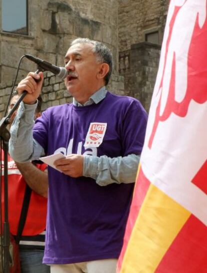 El secretario general de UGT en Cataluña, Josep Maria Álvarez