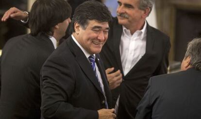 Carlos Zannini, en la casa de gobierno de Buenos Aires.