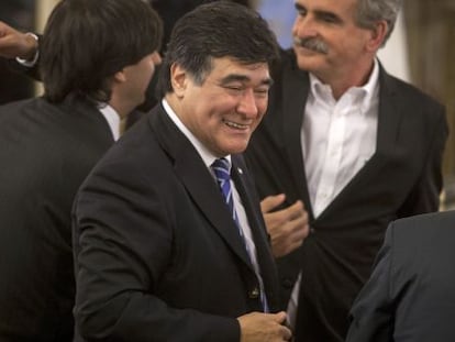 Carlos Zannini, en la casa de gobierno de Buenos Aires.