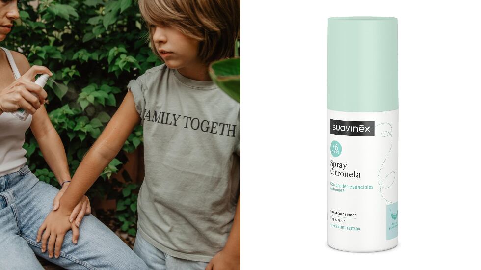 Espray repelente antimosquitos para bebés y niños pequeños.