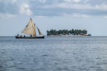 Una de las islas del archipiélago de la comarca indígena de Guna Yala, en Panamá.