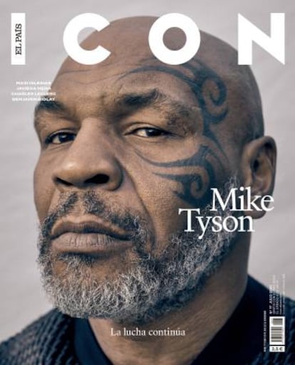 Mike Tyson observa desde la portada de nuestro número de julio.