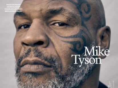 Mike Tyson observa desde la portada de nuestro número de julio.
