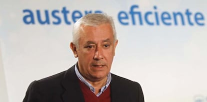 Javier Arenas, presidente del PP andaluz y candidato a la Junta.