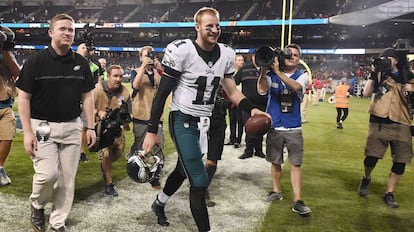 Carson Wentz, quarterback de los Philadelphia Eagles