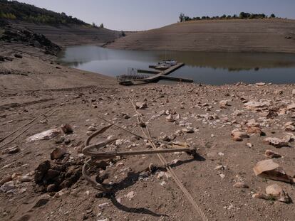 Club deportivo de vela de Zamora, en Palacios del Pan, en una parte del embalse de Ricobayo.