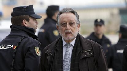 Alfonso Grau, a su llegada a los juzgados de Palma, este jueves.