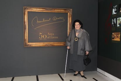 Imatge d'arxiu de Montserrat Caballé, al Liceu de Barcelona.