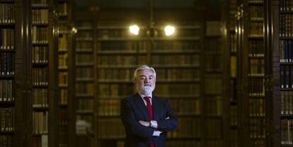 Darío Villanueva, en la RAE en 2014.