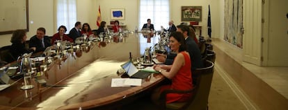 Imagen de una reunión del Consejo de Ministros del Gobierno de Pedro Sánchez.