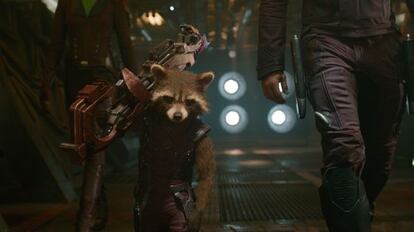 Rocket, el mapache al que pone voz Bradley Cooper en &#039;Guardianes de la galaxia&#039;.