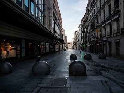 La calle Preciados de Madrid, el pasado abril.