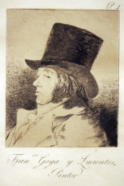 Autorretrato de Goya.