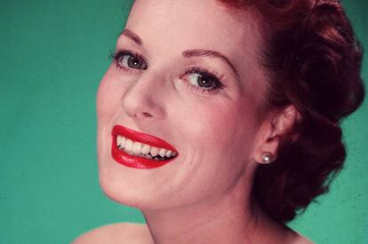 Ls actriz Maureen O'Hara, conocida en los cincuenta como "La reina del Technicolor", en una imagen promocional.