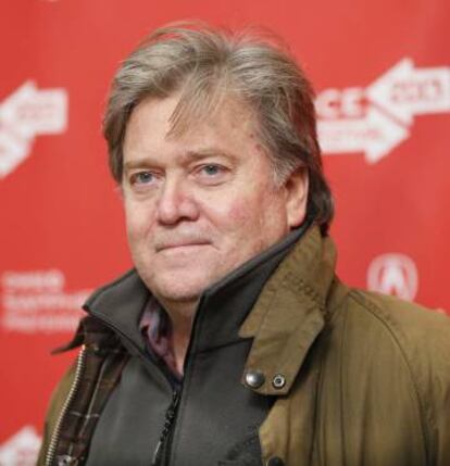 Stephen Bannon, nuevo presidente de campaña de Trump, en una foto de archivo.